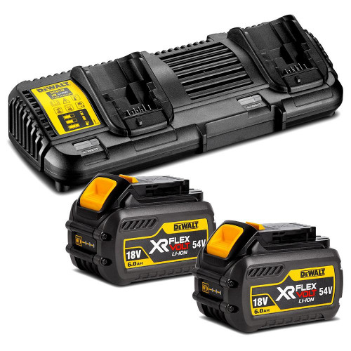 DCB132T2 DeWALT FLEXVOLT 54V baterijų ir kroviklio rinkinys (2x6.0 Ah)