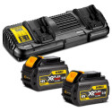 DeWALT DCB132T2 FLEXVOLT 54 V įkroviklis ir 2x6,0 Ah