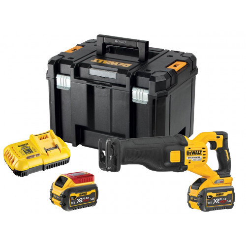 DCS389X2 DeWALT FLEXVOLT 54V tiesinis pjūklas (2x9.0 Ah)