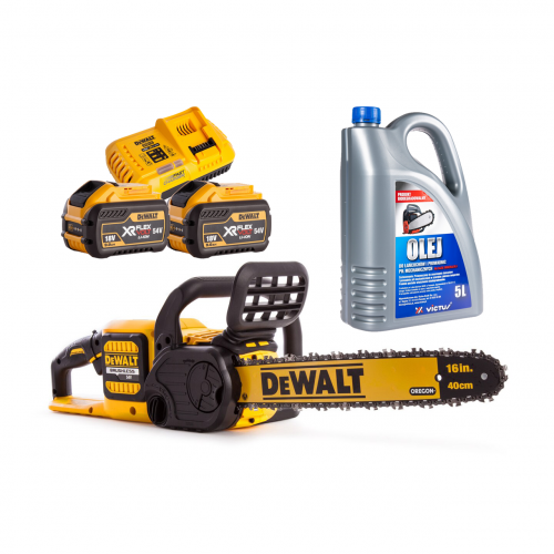 DCM575X2 DeWALT FLEXVOLT 54V grandininis pjūklas (2x9.0 Ah) + DOVANA!