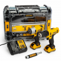 DCK211D2T DeWALT 12V įrankių rinkinys DCD710 + DCF815 (2x2.0 Ah) + DOVANA!