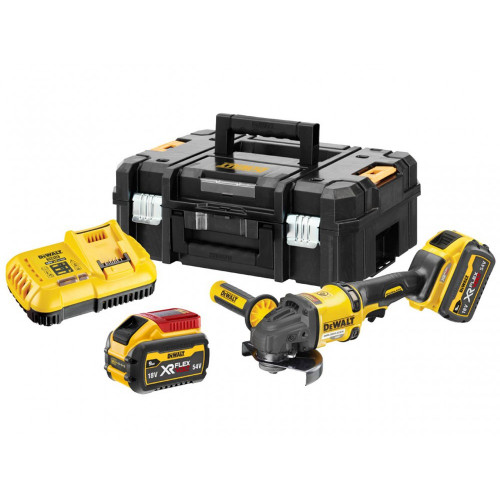 DCG418N DeWALT FLEXVOLT 54V kampinis šlifuoklis