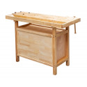 WB138C Holzmann medinis darbastalis su spintele ir spaustuvais