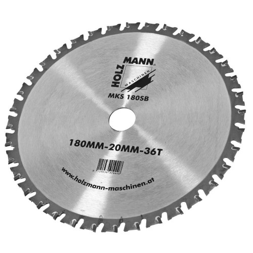MKS180SB Holzmann metalo pjovimo diskas TCT KSB 180x1,9/1,6x20xZ36