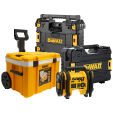 DWST83281-1 DeWALT TSTAK šaltdežė + DWST1-81078 TSTAK radijo grotuvas + DCC018NT 18V oro kompresorius - pompa