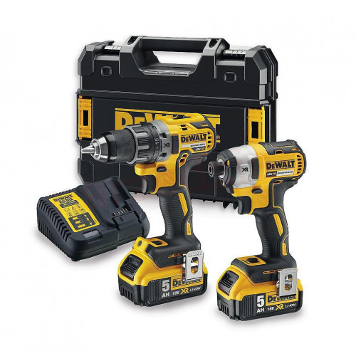 DCK268P2T DeWALT 18V suktuvų rinkinys (2 x 5.0 Ah)