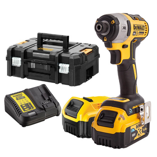 DCF888P2B DeWALT 18V smūginis suktuvas (2x5.0 Ah)