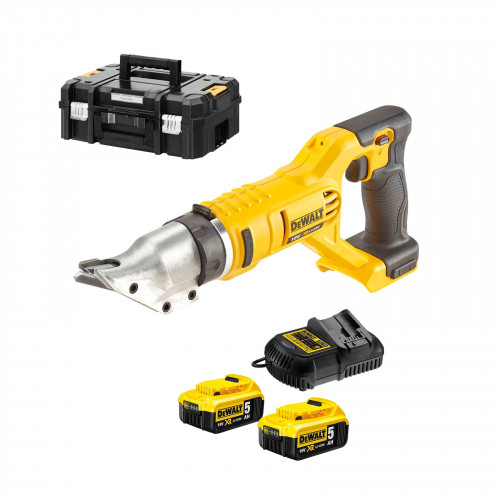 DCS491P2 DeWALT 18V metalo žirklės (2x5.0 Ah)