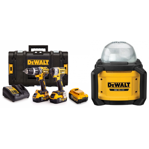 DCK266P3 DeWALT 18V rinkinys DCF887 smūginis suktuvas + DCD796 suktuvas-gręžtuvas + DCG406N 18V kampinis šlifuoklis