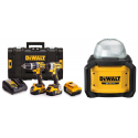 DCK266P3 DeWALT 18V rinkinys DCF887 smūginis suktuvas + DCD796 suktuvas-gręžtuvas + DCG406N 18V kampinis šlifuoklis