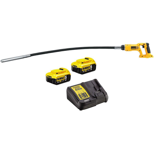 DCE531P2 DeWALT 18V betono vibratorius (2x5.0 Ah)