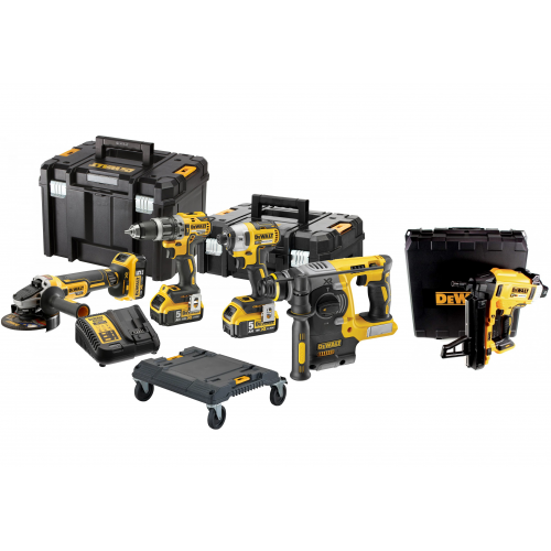 DCK422P3 DeWALT 18V combo rinkinys , 3 x 5.0 Ah lagaminas