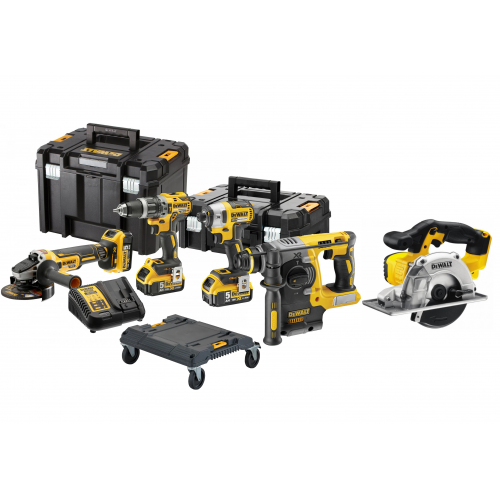 DCK422P3 DeWALT 18V combo rinkinys , 3 x 5.0 Ah lagaminas