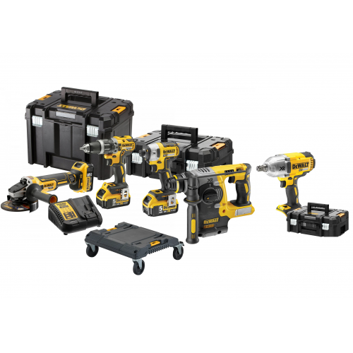 DCK422P3 DeWALT 18V combo rinkinys , 3 x 5.0 Ah lagaminas