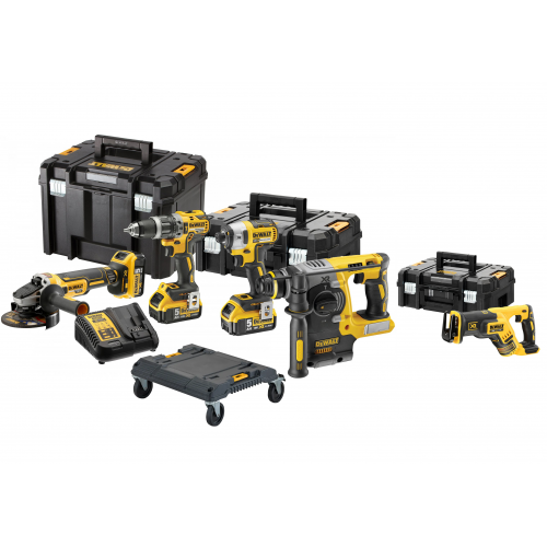 DCK422P3 DeWALT 18V combo rinkinys , 3 x 5.0 Ah lagaminas