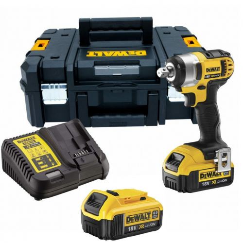 DCF880M2 DeWALT 18V smūginis veržliasukis (2x4.0 Ah)