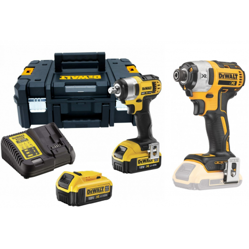 DCF880M2 DeWALT 18V aukšto sukimo momento smūginis veržliasukis + DCF887N 18V XR Li-Ion smūginis suktuvas