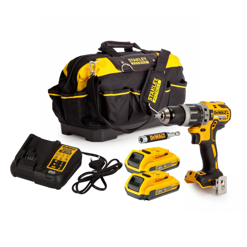 DCD796D2S DeWALT 18V suktuvas – smūginis gręžtuvas (2x2.0 Ah) + DOVANA!