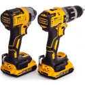 DCK266D2S DeWALT 18V smūginis suktuvas + suktuvas-gręžtuvas (2x2.0 Ah) + DOVANA!