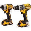 DCK266D2S DeWALT 18V smūginis suktuvas + suktuvas-gręžtuvas (2x2.0 Ah) + DOVANA!