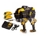 DCK266D2S DeWALT 18V smūginis suktuvas + suktuvas-gręžtuvas (2x2.0 Ah) + DOVANA!