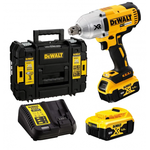 DCF897P2 DeWALT 18V 3/4" smūginis veržliasukis (2x5.0 Ah)