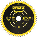 DT90262 DeWALT pjovimo diskas medienai 216mm x 16/25/30mm 60T