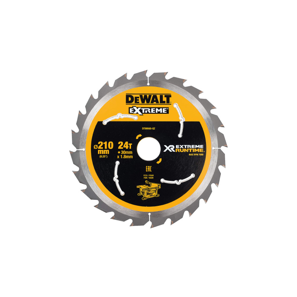DeWALT pjovimo diskas medienai 210mm x 30mm