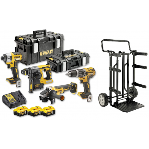 DCK422P3 DeWALT 18V combo rinkinys , 3 x 5.0 Ah lagaminas