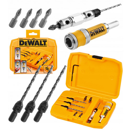 DT7612 DeWALT sukimo ir gręžimo priedų rinkinys 10vnt.