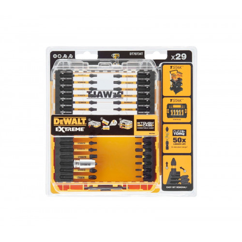 DT70734 DeWALT atsuktuvų galvučių rinkinys