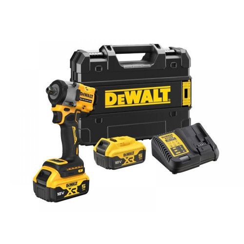 DCF922P2T DeWALT 18V smūginis 1/2" veržliasukis (2x5.0 Ah)