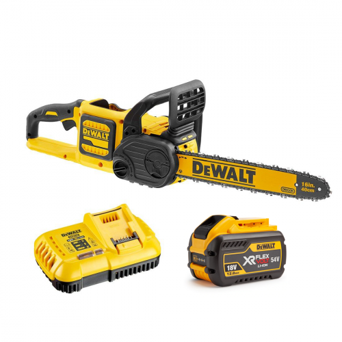 DCM575X1 DeWALT FLEXVOLT grandininis pjūklas + ausų apsauga + pirštinės