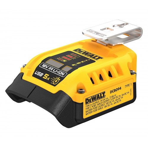 DCB094K DeWALT USB akumuliatorių adapteris/kroviklis