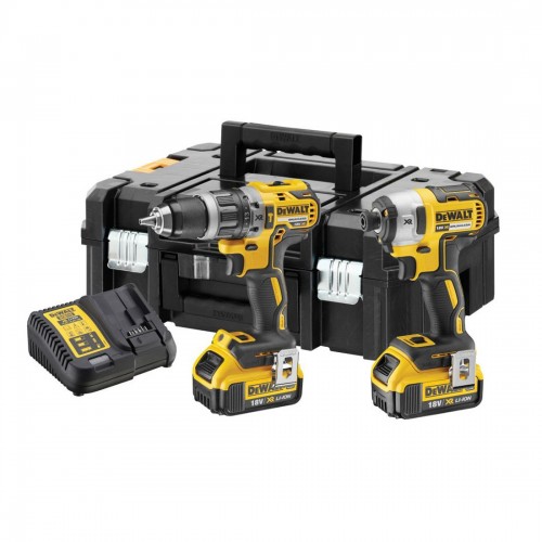 DCK266M2T DeWALT 18V smūginis suktuvas + suktuvas-gręžtuvas (2x4.0 Ah)