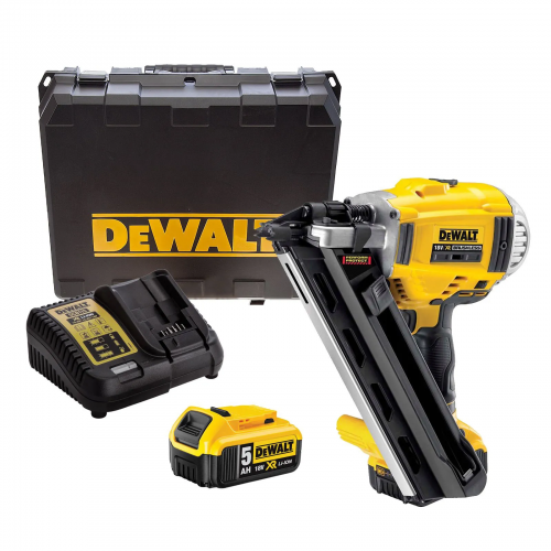 DCN695P2 DeWALT 18V 2 greičių akumuliatorinė viniakalė (2x5.0 Ah)