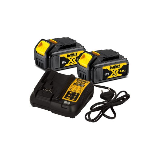 DCB107P2 DeWALT baterijų ir įkroviklio rinkinys
