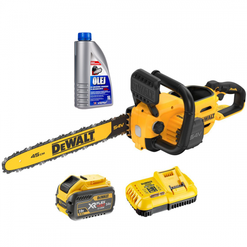 DCMCS574X1 DeWALT FLEXVOLT 54V grandininis pjūklas 45 cm (1x9.0 Ah) + DOVANA!