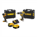 DCK296P2T2 DeWALT 18V kompaktiškas smūginis suktuvas + suktuvas-gręžtuvas (2x5.0 Ah)