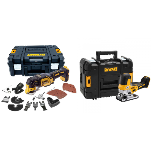 DCS356NT DeWALT 18V daugiafunkcinis įrankis + DCS335NT siaurapjūklis
