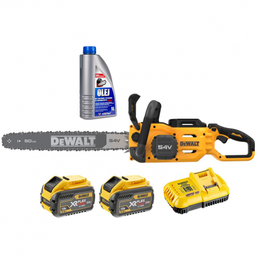 DCMCS575X2 DeWALT FLEXVOLT 54V grandininis pjūklas 50 cm (2x9.0 Ah) + DOVANA!