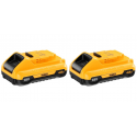 DCB189M2 DeWALT 18V Li-Ion kompaktiškos baterijos (2x4.0 Ah)