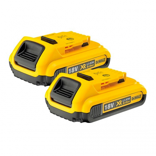 DCB183D2 DeWALT 18V baterijos (2x2.0 Ah)