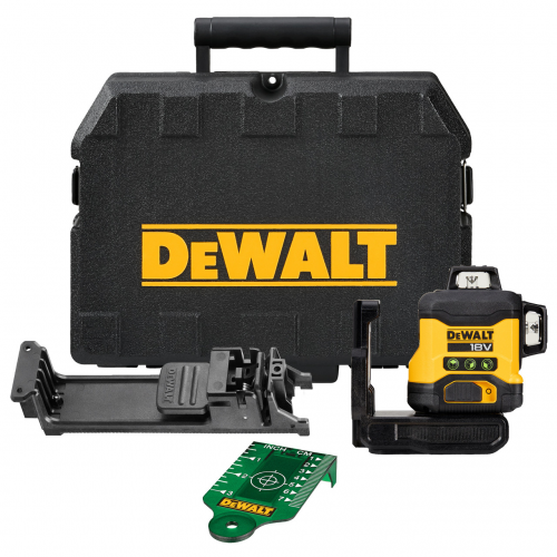 DCLE34031N DeWALT 18V XR 3x360° kompaktiškas lazerinis nivelyras