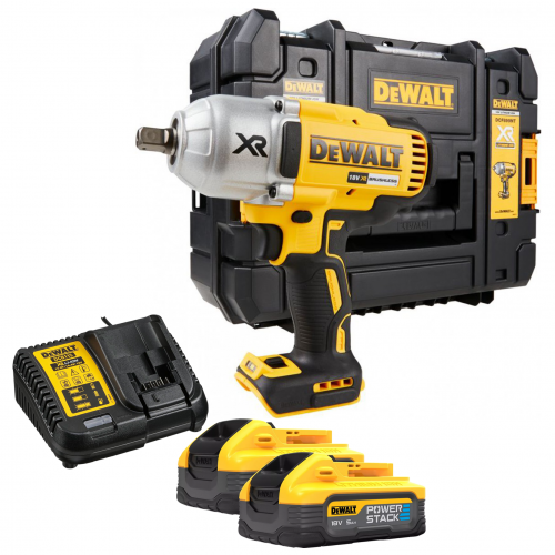 DCF899H2T DeWALT 18V smūginis veržliasukis (2x5.0 Ah)