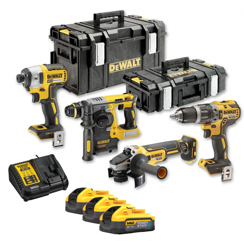 DCK422P3 DeWALT 18V combo rinkinys , 3 x 5.0 Ah lagaminas