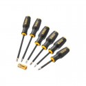 DeWALT kampainio, ruletės, peilio ir atsuktuvų rinkinys