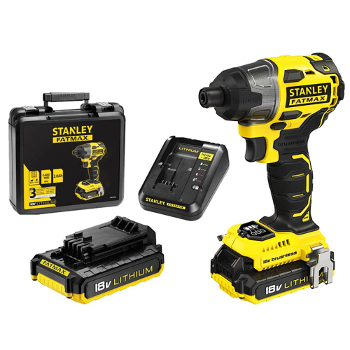 FMC647D2T Stanley 18V smūginis suktuvas-gręžtuvas (2x2.0 Ah)