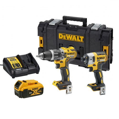 DCK268P2T DeWALT 18V suktuvų rinkinys (2 x 5.0 Ah)