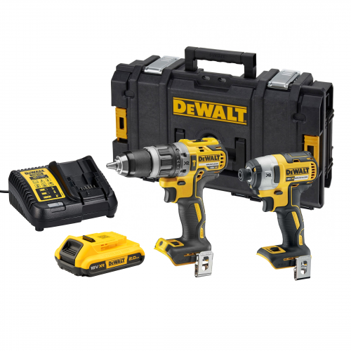 DCK268P2T DeWALT 18V suktuvų rinkinys (2 x 5.0 Ah)